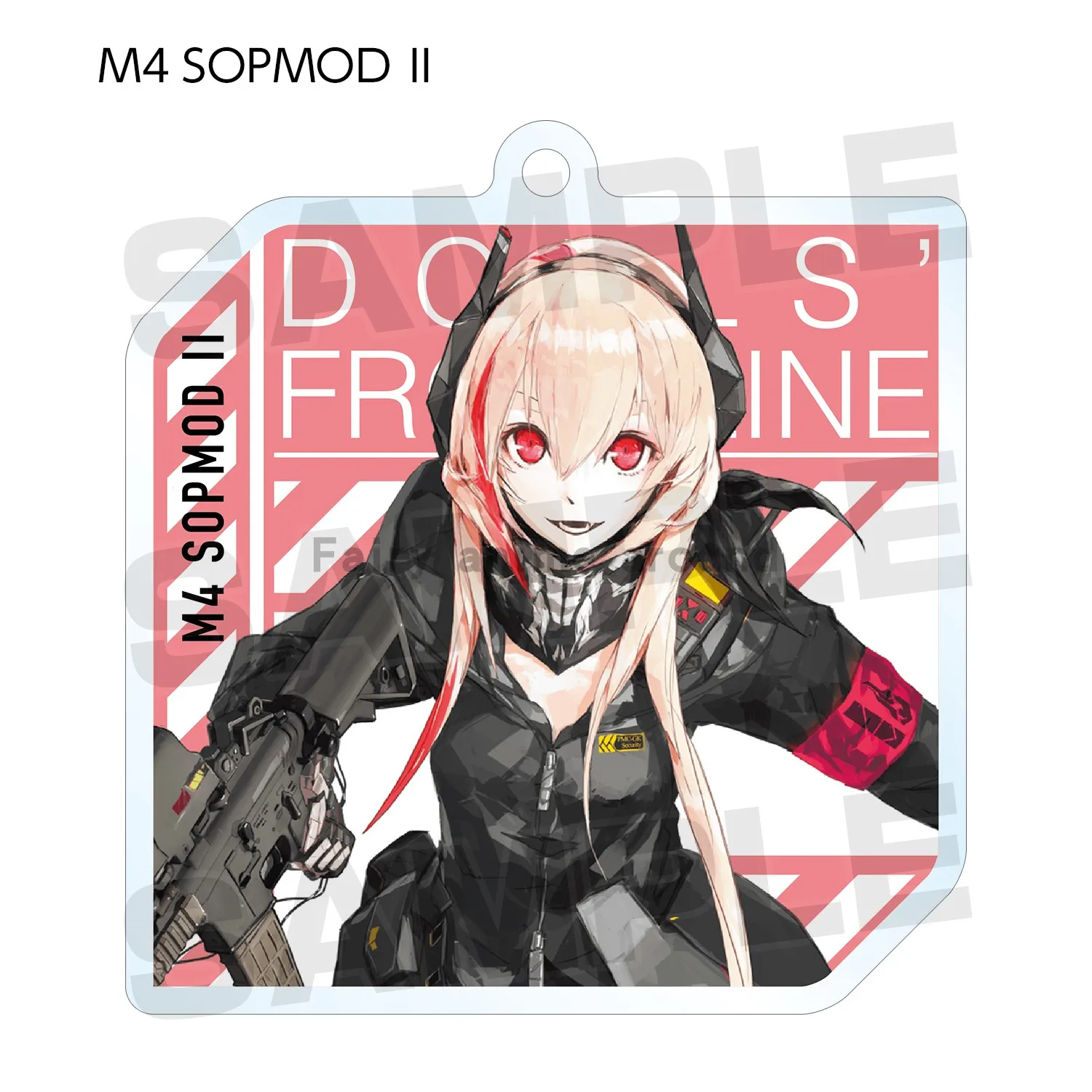 Game Girls Frontline Keychain Doll Anime M4A1 M16A1 STAR-15 RO635 WA2000 Acrylic Keyring Pendant for Gift view 3