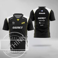 Navi 2025 CS2 E-sports Team Uniform Jersey CS:GO Professional League Training Uniform S1mple Aleksib Fans Gift Custom T Shirts