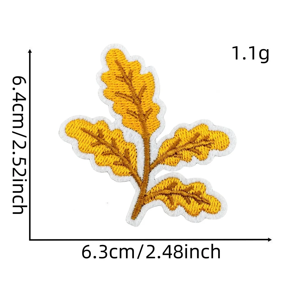 Autumn Harvest Patches Embroidery Pumpkin Honey Maple Leaf Party Decoration Iron On Clothing Mushroom Patch Badge