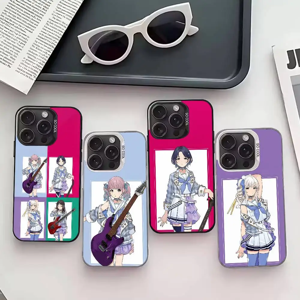 

G-Girl Anime BandS C-Cry Phone Case For iPhone 17,16,15,14,13,12,11 Plus,Pro Max,XS,Colored silver phone case
