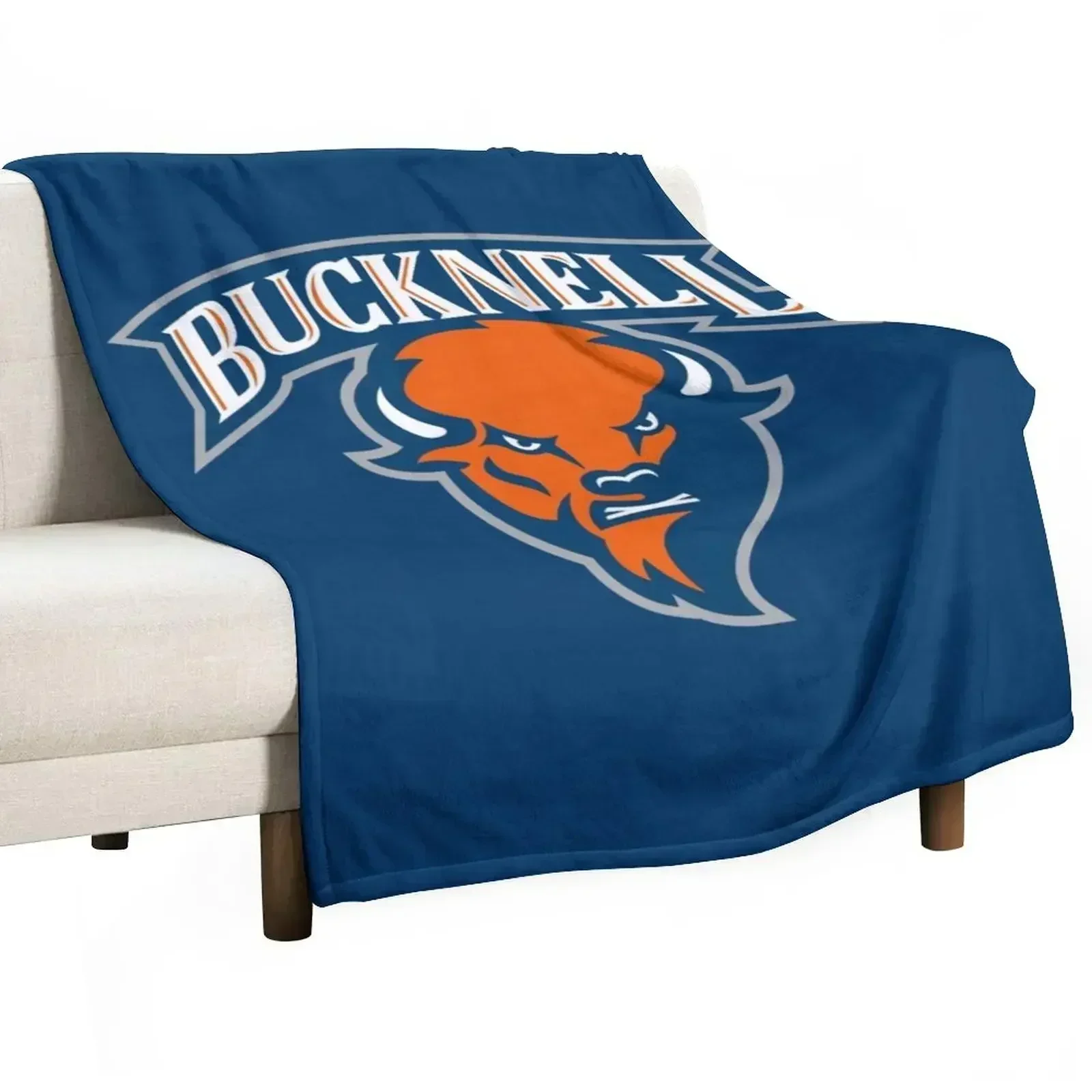 Bucknell Bison Throw Blanket for sofa Plaid on the sofa Luxury Throw Loose Blankets