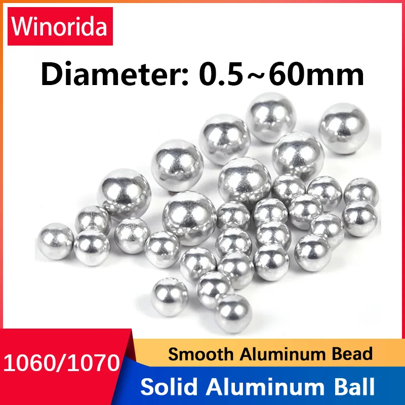 Solid Aluminum Ball 1060/1070 Smooth Aluminum Bead 0.5/0.7/0.8/0.9/1/1.5/2/2.5/3.2/3.5/4/5/6/6.35/7/8/9/10/12/12.7/14/15-60mm