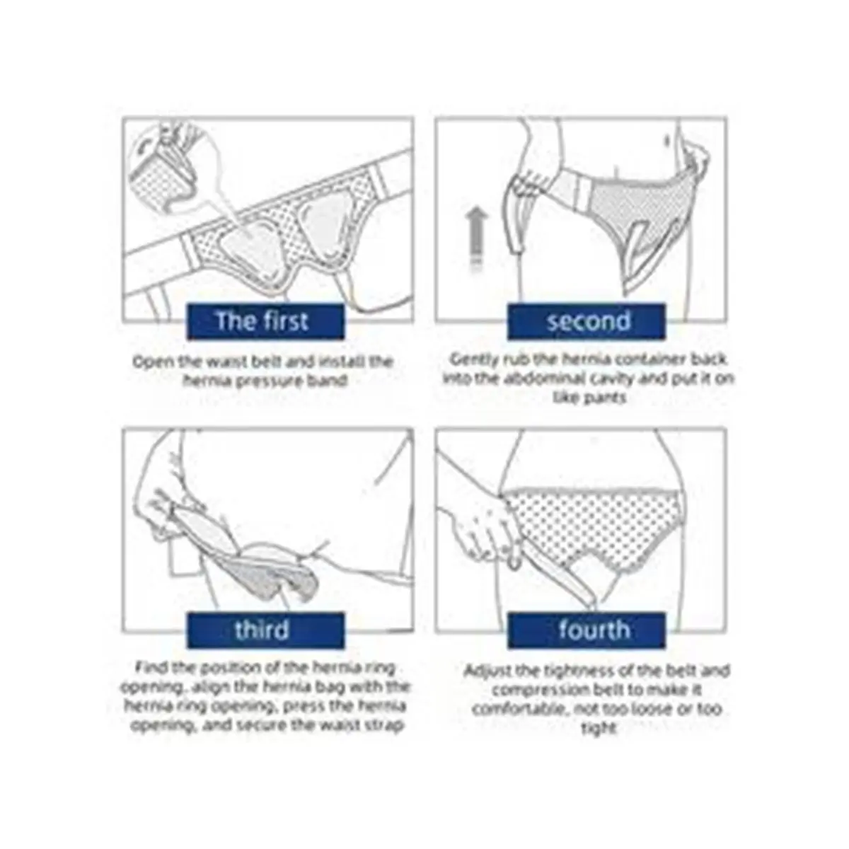 [N84R] Adjustable Adult Hernia Belt Man Inguinal Groin Support Inflatable Hernia Bag for Elderly Adults Inguinal Hernia Care M