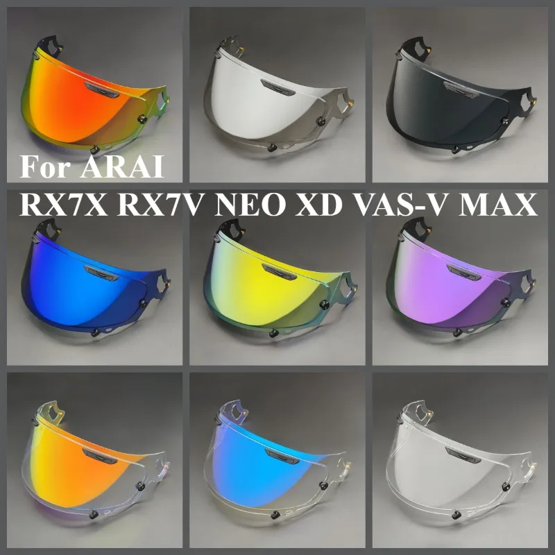 Helmet Visors for ARAI RX7X RX7V NEO XD VAS-V MAX Lens Shield Sunscreen Windshield Uv Protection