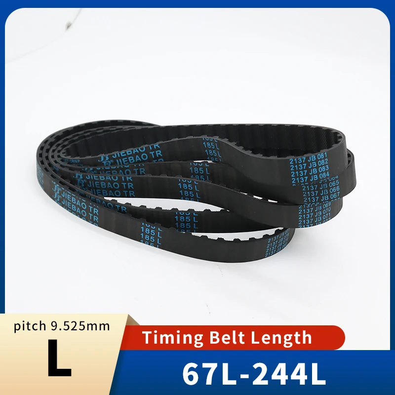 L Timing Belt 67L-244L Belt Pitch=9.525 Belt Width 13mm 15mm 20mm 25mm 30mm 38mm Rubber Belt for Laser Engraving CNC DIY L Belt