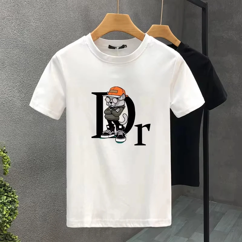 

Футболки унисекс из высококачественного хлопка с принтом, коллекция Весна/Лето 2026, в стиле Харадзюку, с коротким рукавом