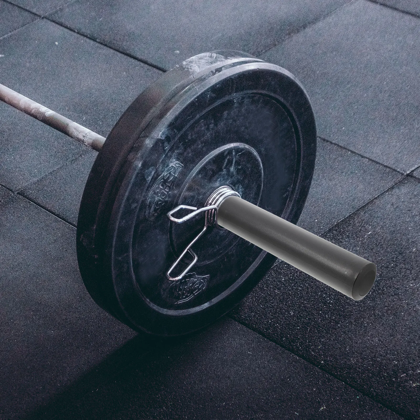 

1 Set Of Pp Stainless Steel Anti-Skid Barbell Rod Handle Sleeve Multi-Function Weight Plates Posts Plastic Fitness Grip For