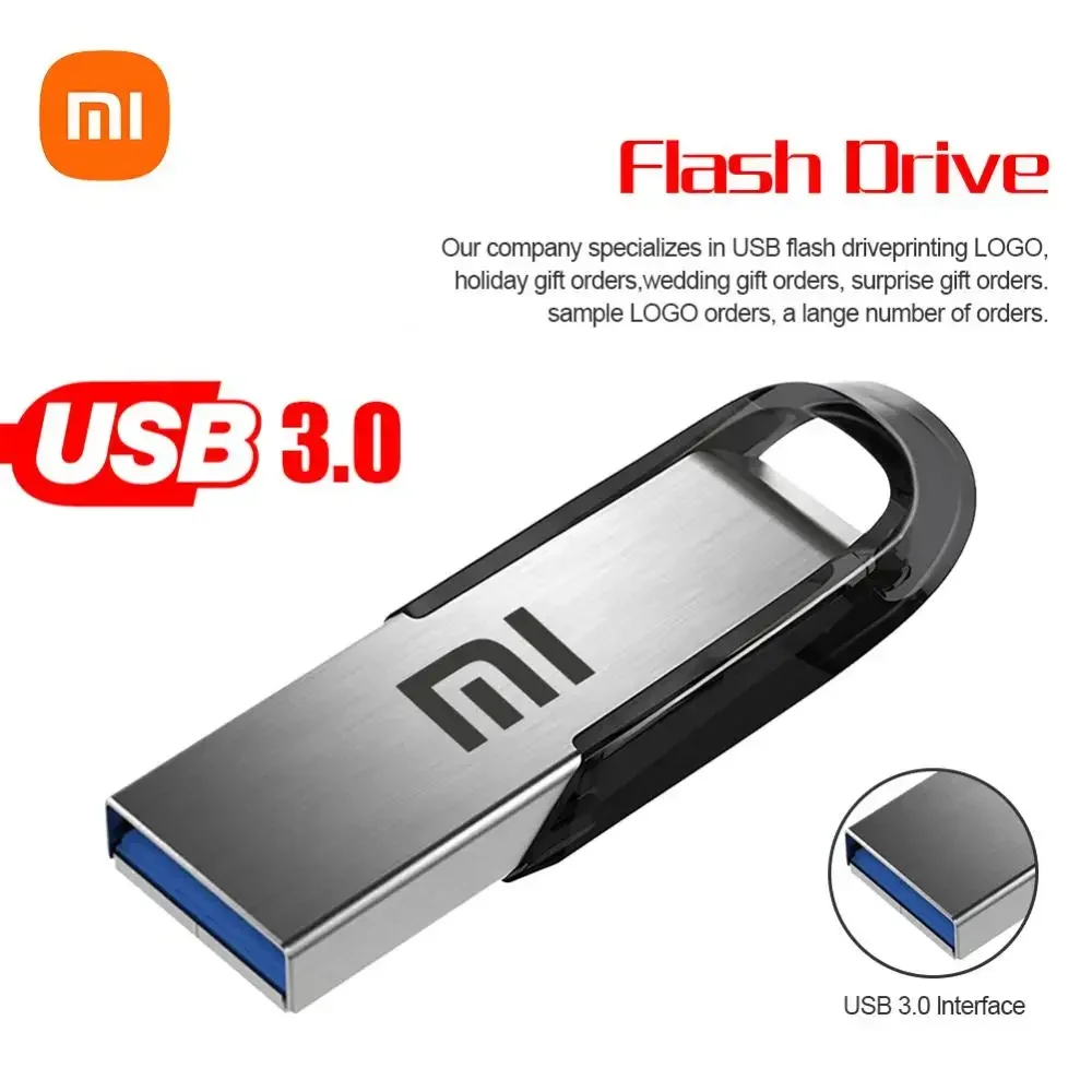 Xiaomi 2TB Pendrive USB Flash Drives 1TB Waterproof Pen Drive USB Memory Stick 512GB High Speed USB 3.0 Data Transmission U Disk