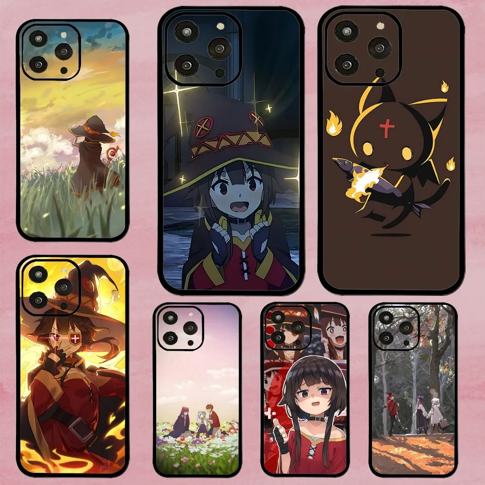 

Megumin Konosuba Phone Case For Iphone 15 11 13 14 Pro Max 7 8 Plus X Xr Xs Max Se2020 12mini Cover Case