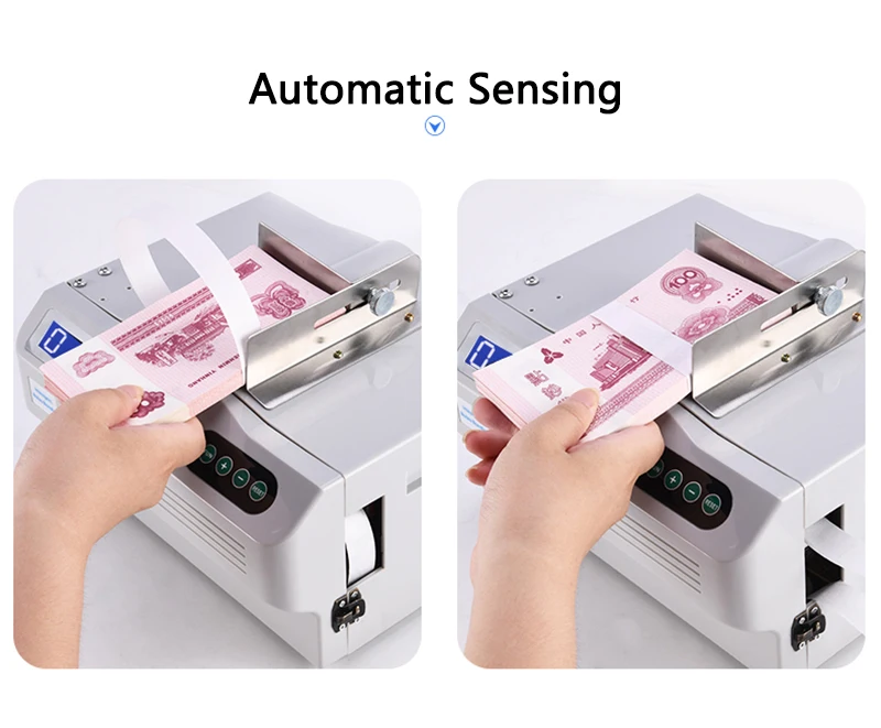 Paper tape Strapping machine Electric Intelligent Bills Bundle machine Automatic Banknote Tying machine Banding machine