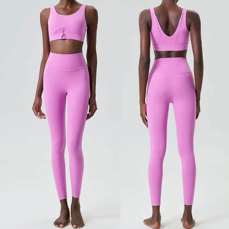 Conjunto de traje de Yoga con cremallera para mujer, ropa de secado rápido para correr, deportes, Fitness, nuevo