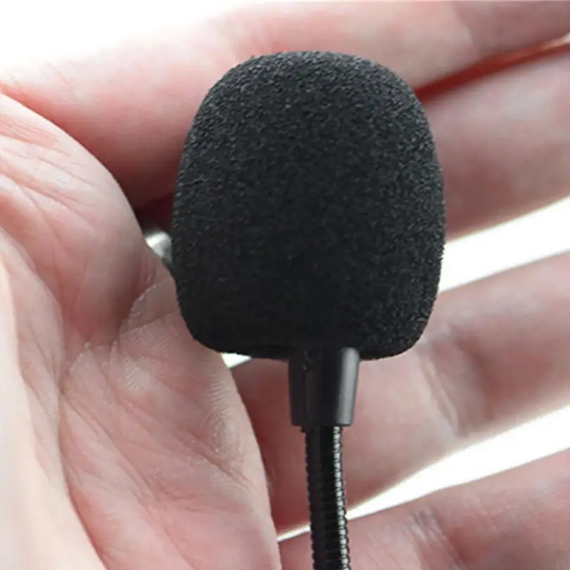 10 قطع من الزجاج الأمامي الرغوي الأسود لميكروفون سماعة الرأس/حماية ميكروفونات Lavalier، أغطية ميكروفون عالية الكثافة