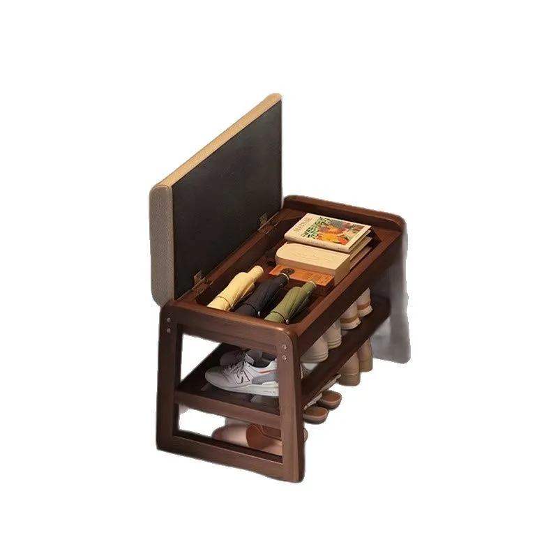 

Entry shoe stool soft bag stool can be stored in the entrance can sit shoe cabinet