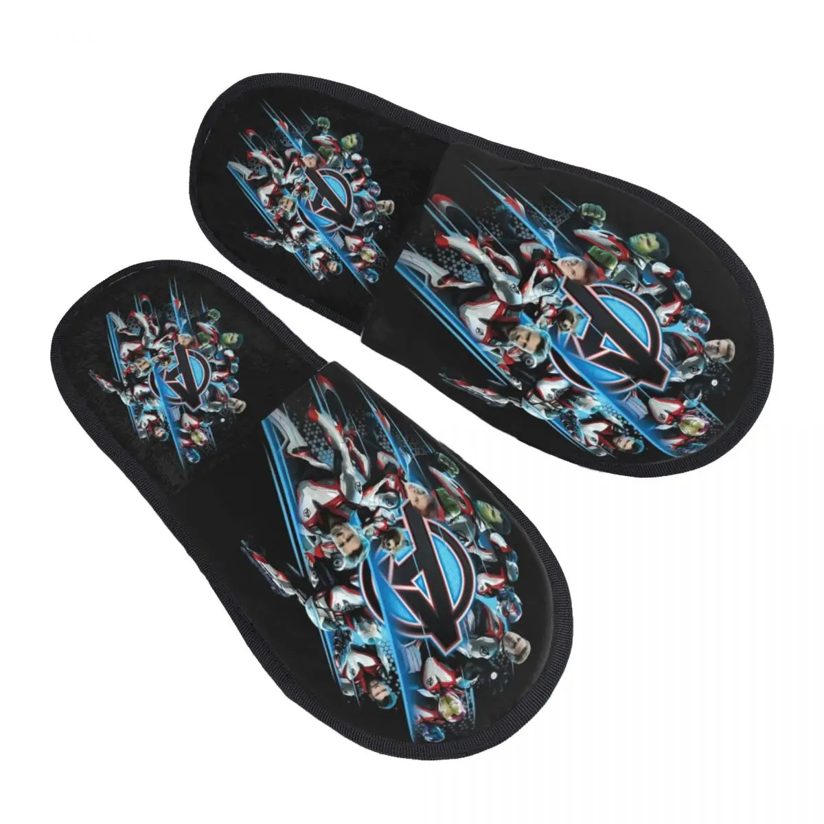 

Изготовленные на заказ тапочки из пены с эффектом памяти Iron Man Marvel, женские удобные теплые домашние тапочки