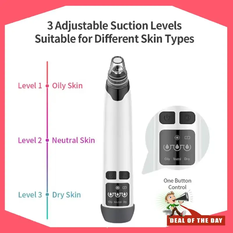 24-Hour Delivery Hot Compress Blackhead Remover Pore Cleaner Electric Nose Face Deep Cleansing Skin Care Device