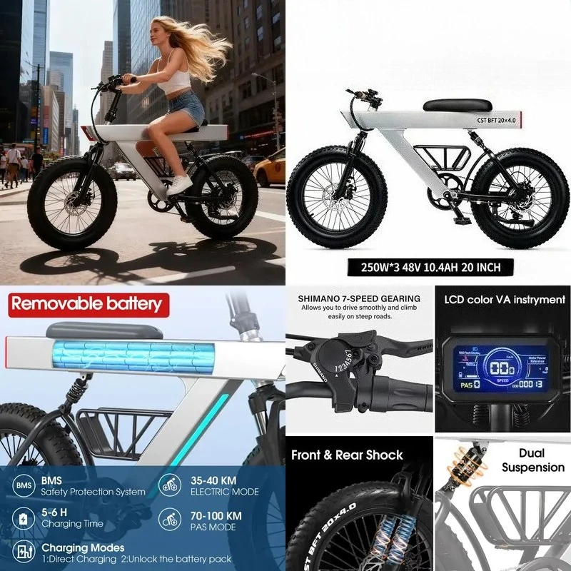 Neuerscheinung 500W Erwachsenen-Elektrofahrrad 48V 20 Zoll Geländereifen …