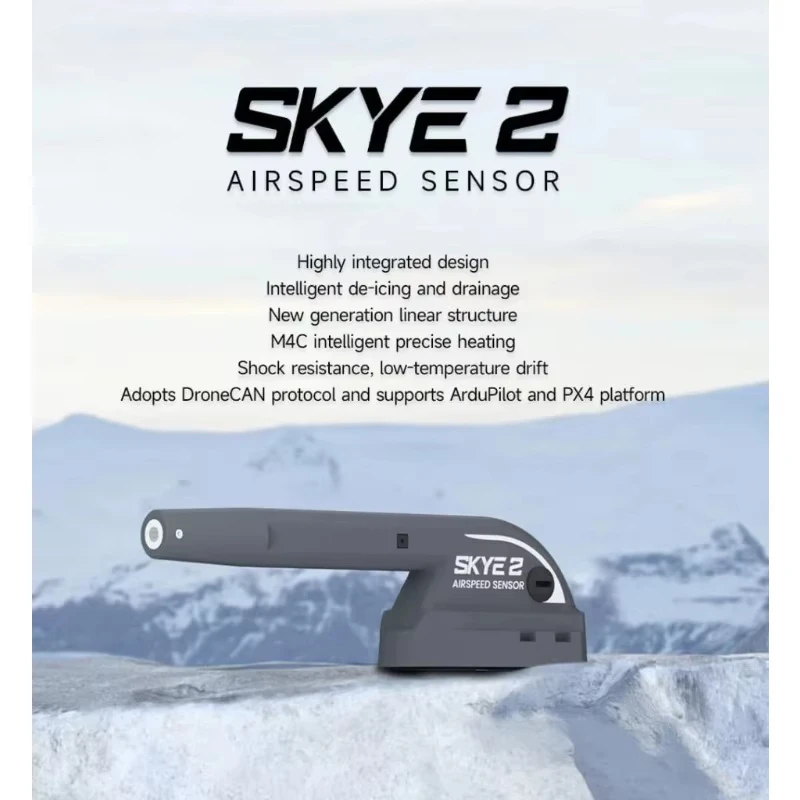 CUAV SKYE 2 Generation Intelligent Airspeed Module, Dual Heated Pitot Tube System for PX4 Pixhawk, UAV Drone Essential Accessory