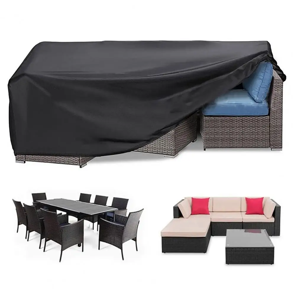 Rainproof Patio Cover Weather-resistant Oxford Fabric Furniture Covers for Outdoor Garden Patio Sofa Chair Square Table