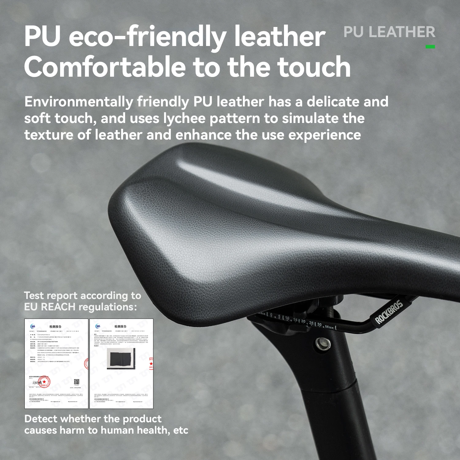 

ROCKBROS Велосипедное седло Удобная губка высокой плотности Противоударная велосипедная подушка Сверхлегкое MTB дорожное дышащее седло