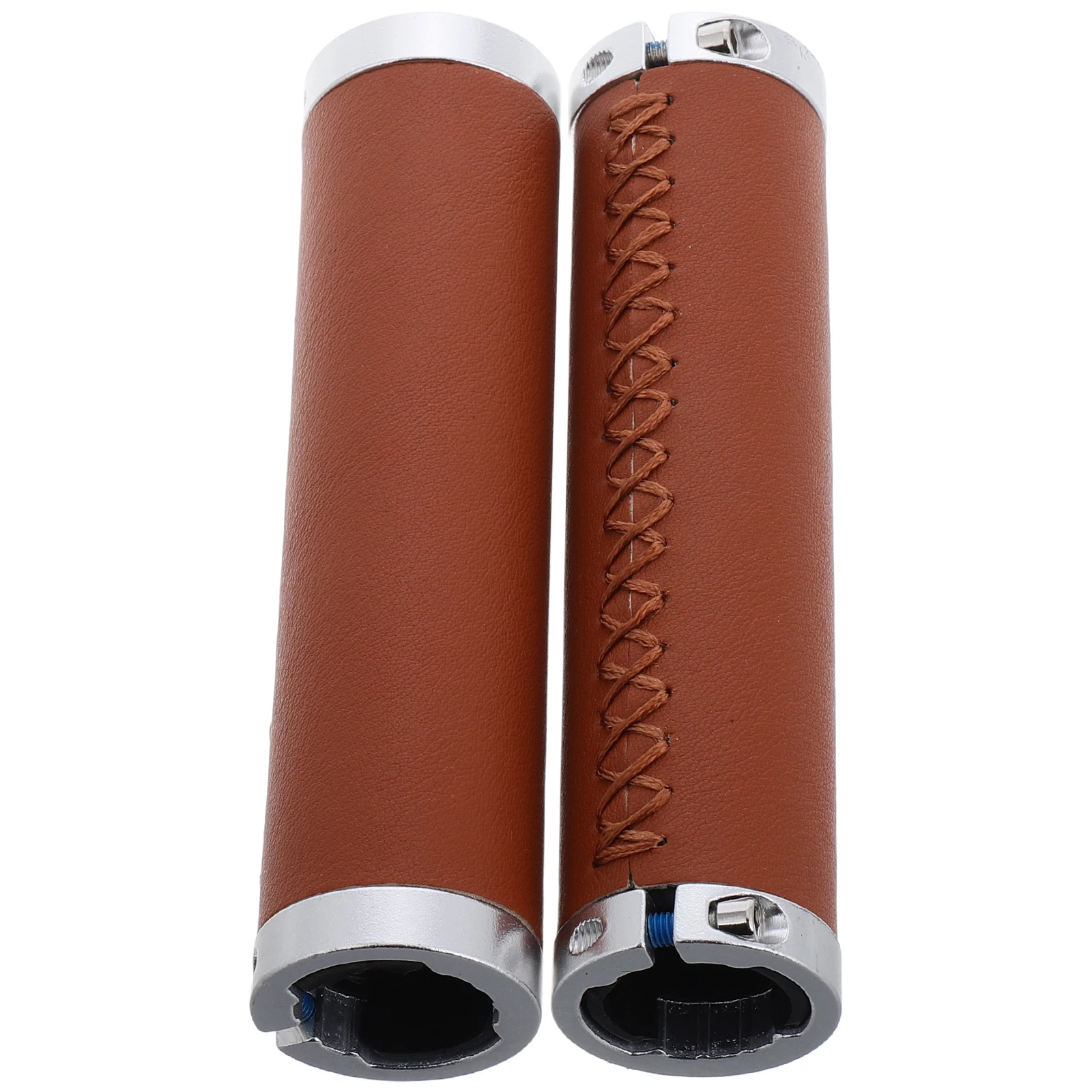 

1 Pair Handlebar Grips PU Antislip Comfortable Ergonomic Design for Road Mountain Folding Touring Bike Accessories