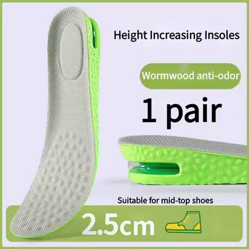 1Pair Air Cushion height increase insoles Breathable Sweat and Anti-Odour Insole Shock Absorbing Insole for Sports Shoes - Image 8