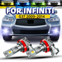 2x Car LED Front Fog Lights Bulbs Dual Colors Switchback White Yellow For Infiniti g37 2009 2010 2011 2012 2013 2014 canbus 12v