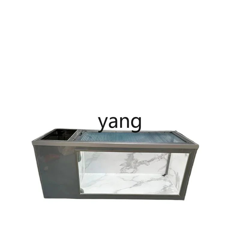 

LMM Light Body Fish Tank Koi Side Filter Large Tropical Fish Ornamental Small Fish Tank Beautiful and Elegant