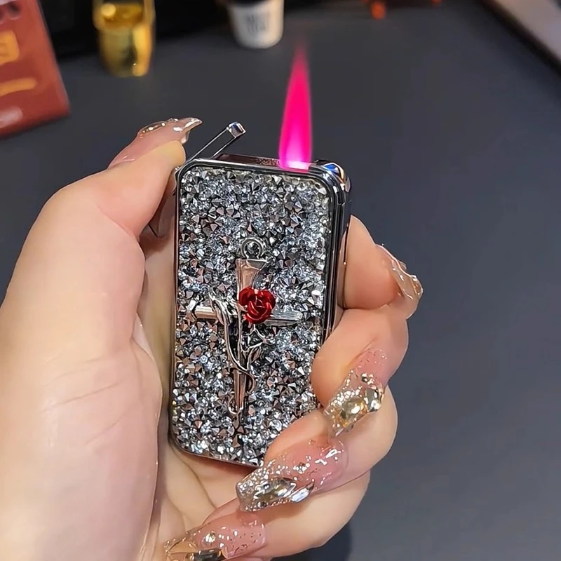 

New Light Luxury Creative Windproof Lighter Portable Fashionable Personalized High Beauty Ins Style Women's Small Gift