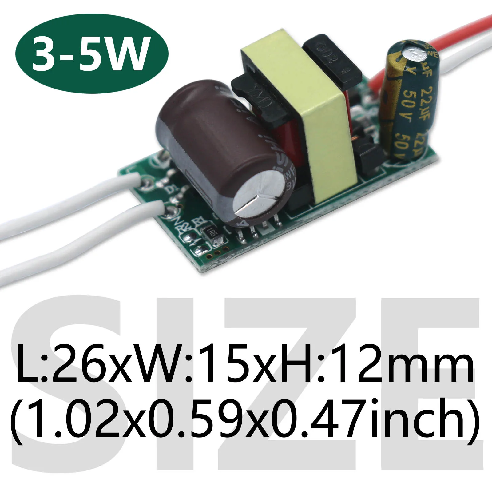 2-3W 3-5W 4-7W 8-12W 12-18W 18-24W LED Driver AC100-265V Power Supply Adapter 250mA Lighting Transformers For LED Power Lights