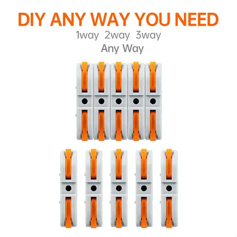 Snabbskarvning Multiplex-stumkabelkontakt Kompakt elektrisk kabelkopplingsplint Hemkopplingar för kretsar i linje 12 best sales Rick och Morty Lego - №10