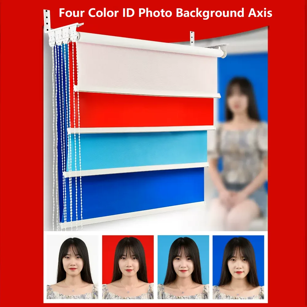 

Selens Photography ID Photo Background Axis Red Blue Registration Backdrop Cloth For ID Wedding Interview Photo Shooting