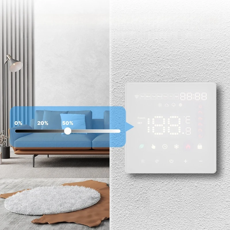 Tuya Wifi Thermostat สมาร์ทน้ําชั้นความร้อนอุณหภูมิ Controller สนับสนุน APP Remote Alexa Voice Control