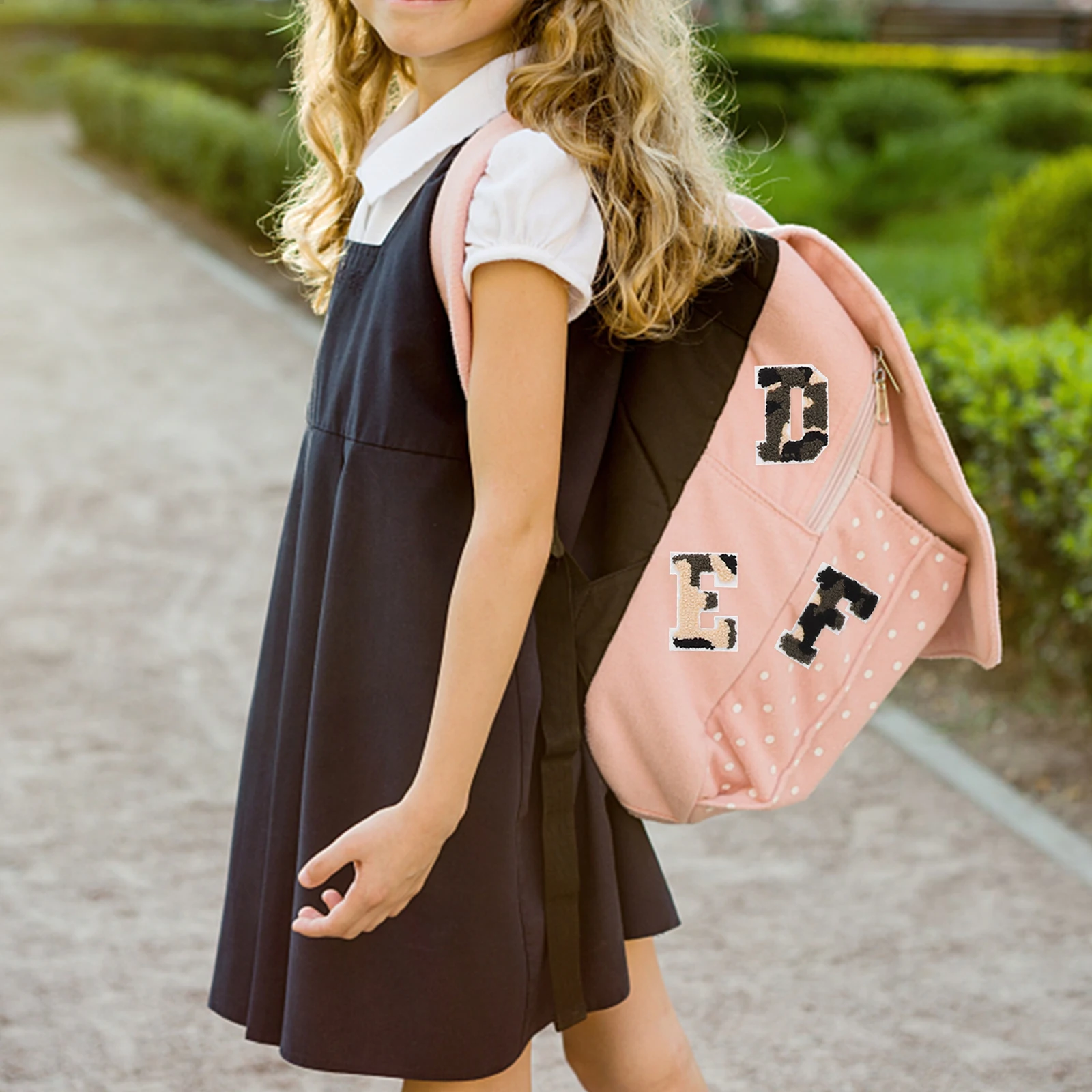 

26pcs Letter Embroidery Patches Iron On Clothing Fabric Bags Polyester Stickers Small Stick Sew for Backpacks Books Lightweight