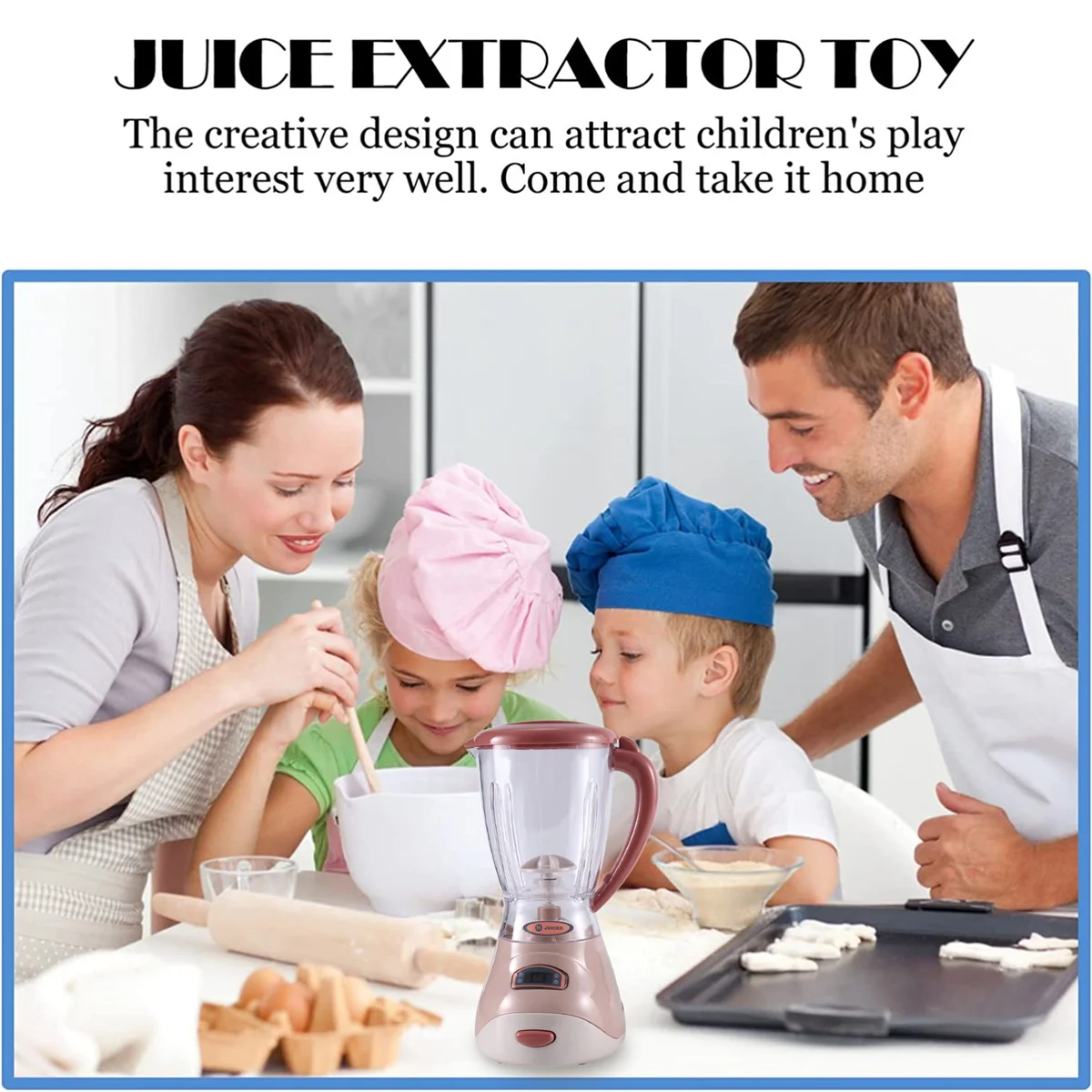 Yh129-1Se Ménage Simulation Électrique Jus Machine Enfants Petits Appareils Ménagers Cuisine Jouets Garçons et Bol Ensemble