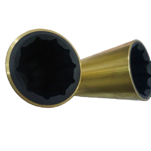 Custom made industrial brass rubber propeller shaft sleeve marine bearing