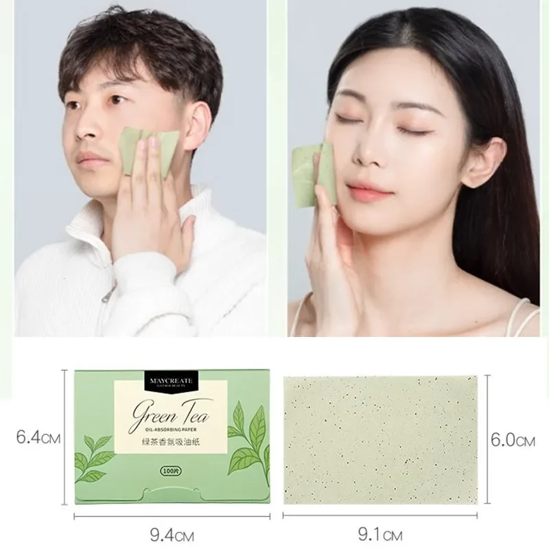 80Pcs Face Oil Blotting Paper Protable Face Wipes Facial Cleanser Oil Control Oil-absorbing Sheets Blotting Tissue Makeup Tools