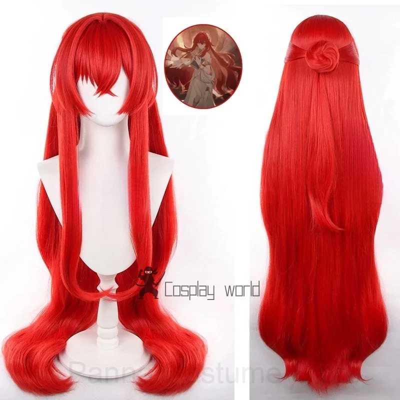 Game Honkai Star Rail Tribios Wig Women 110cm Long Tribios Cosplay Wigs Synthetic Hair Party Simulated Scalp+Wig Cap