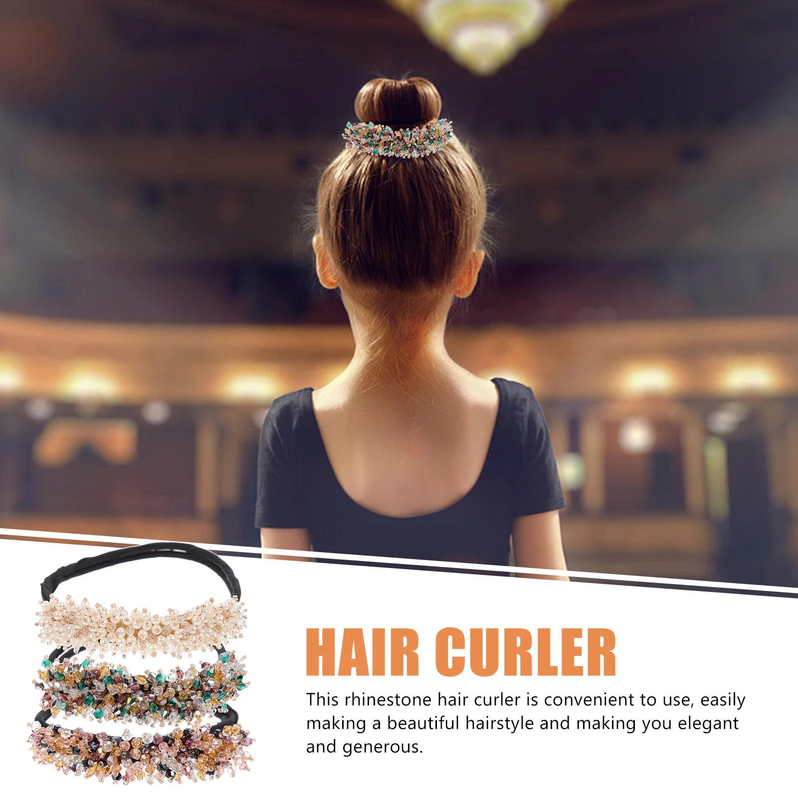 

3 Pcs Hairpin Curler Bun Maker Girls Accessories Curlers Clips for Styling Buns Decorations Women Headgear