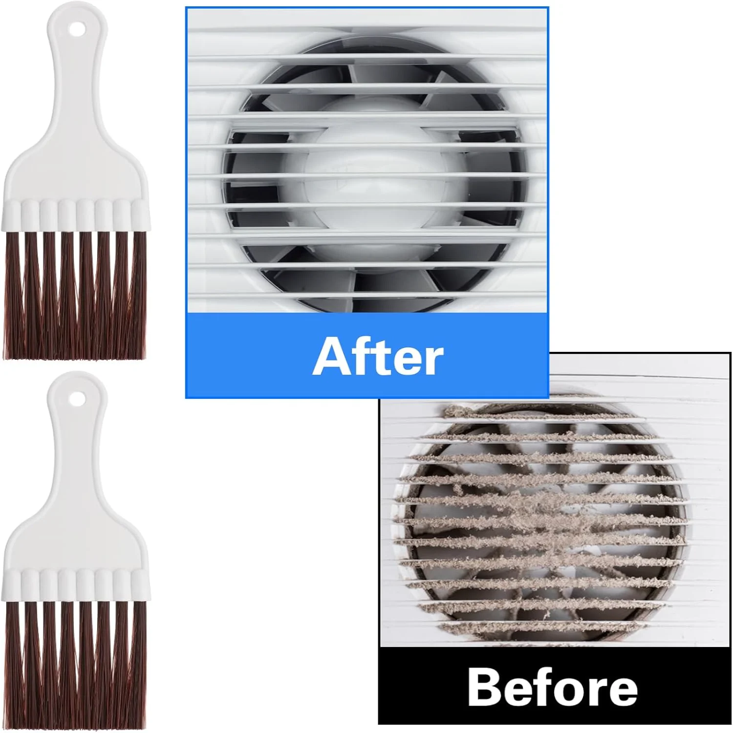 2 ชิ้น Air Conditioner Condenser Fin แปรงทําความสะอาด,ตู้เย็นขนาดเล็กหม้อน้ําขดลวดทําความสะอาดแปรงปัด,พลาสติก AC HVAC Evapo