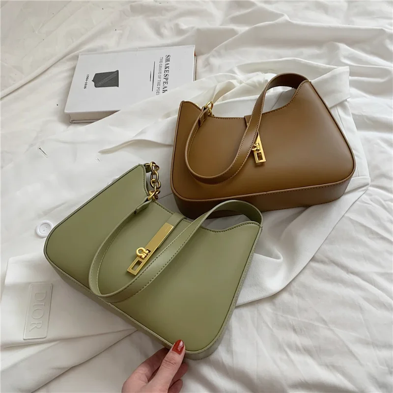 Toptrends Half Moon Underarm Side Shoulder Bags For Women 2024 Trend Designer High Quality PU Leather Ladies Handbags And Purses