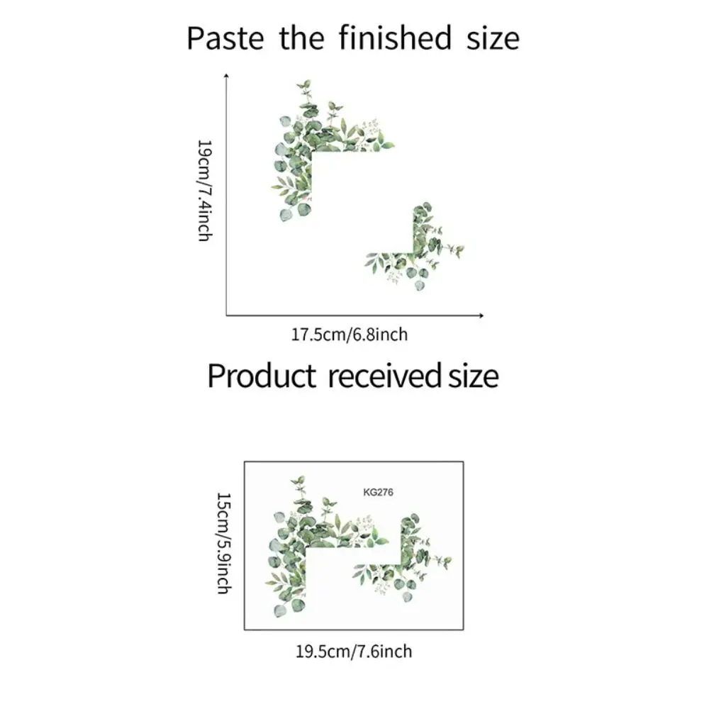 

Elegant Plant Flower Switch Sticker Long Lasting Flower Green Leaves Plants Sticker Self-adhesive PVC Switch