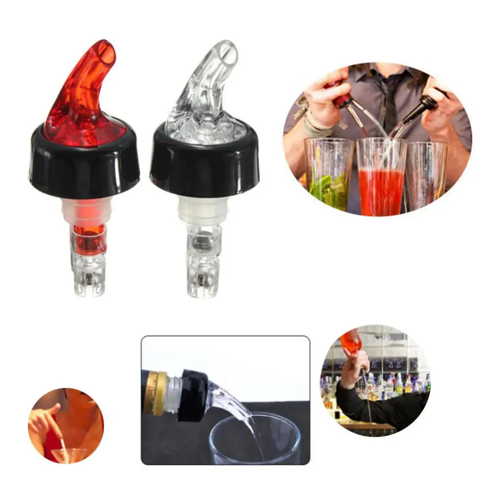 Liquor Spirit Nip Measure Bottle Pourer Drink Red Wine Dispenser Shot Tool Durable Plastic Pourer Fits most Bottles