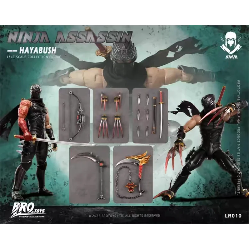 Spot BROTOYS 1/12 LR010 Ninja Assassin, Falcon Ninja Dragon Sword Legend 6-inch Movable Doll Collection