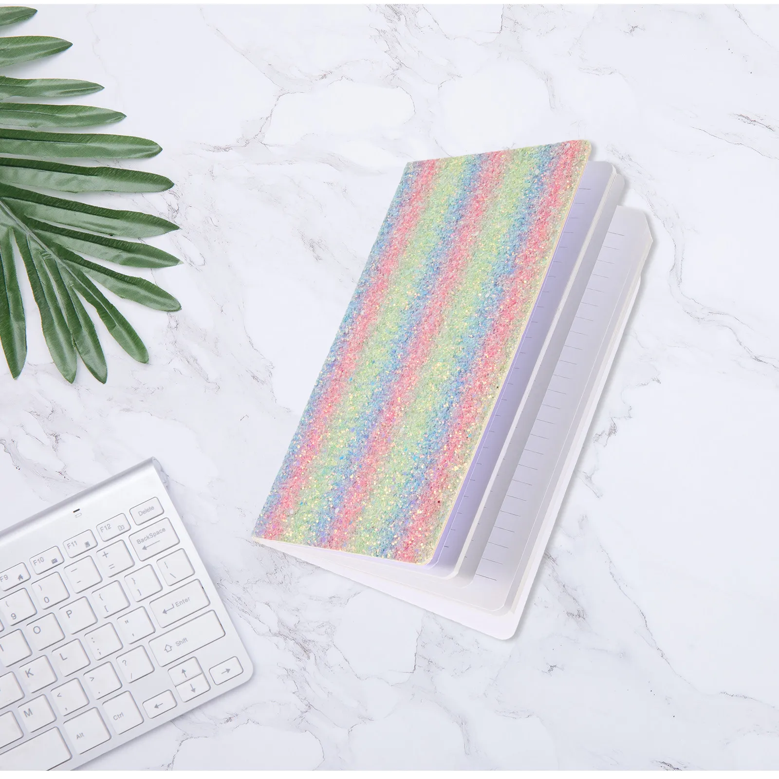 

Diaries Notebook Rainbow Colors Mini Portable Creative Travel Journal Writing Stationery Gift Sketch Notepad