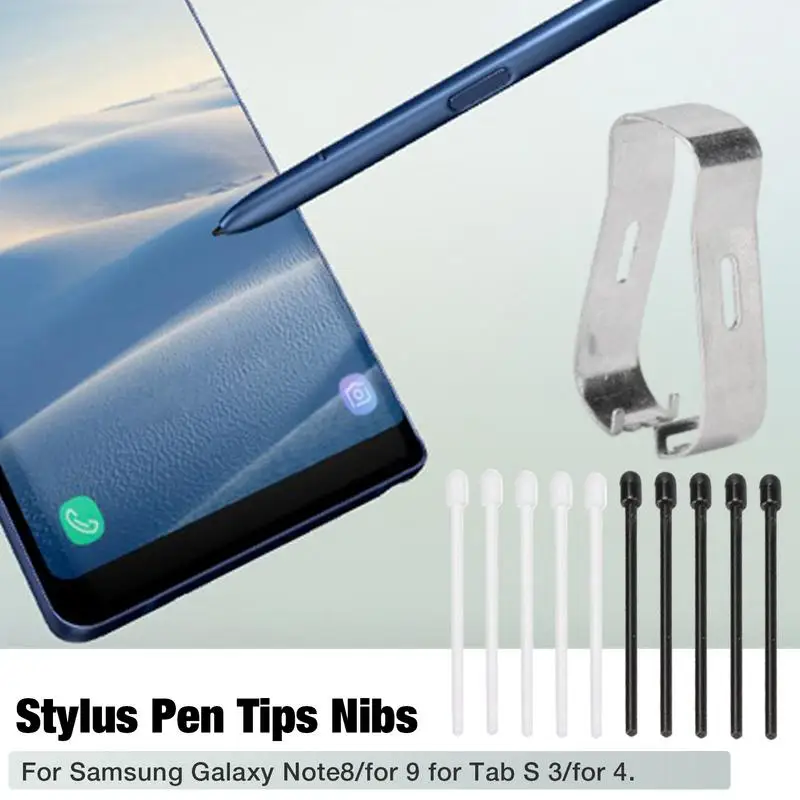 1 Bộ Cho Galaxy Tab S3 /Tab S4 /Note 8/Note 9 Stylus Màn Hình Cảm Ứng S-bút Bút Nạp Lại Đầu Thay Thế Ngòi Kim Loại Kẹp