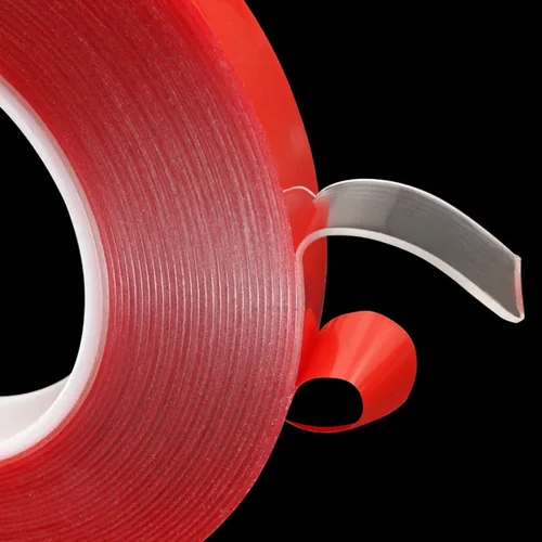 Imagen 1 del producto Pegatina para coche de alta resistencia, alta resistencia, sin rastros, pegatina adhesiva, productos vivos, cinta de doble cara de silicona transparente