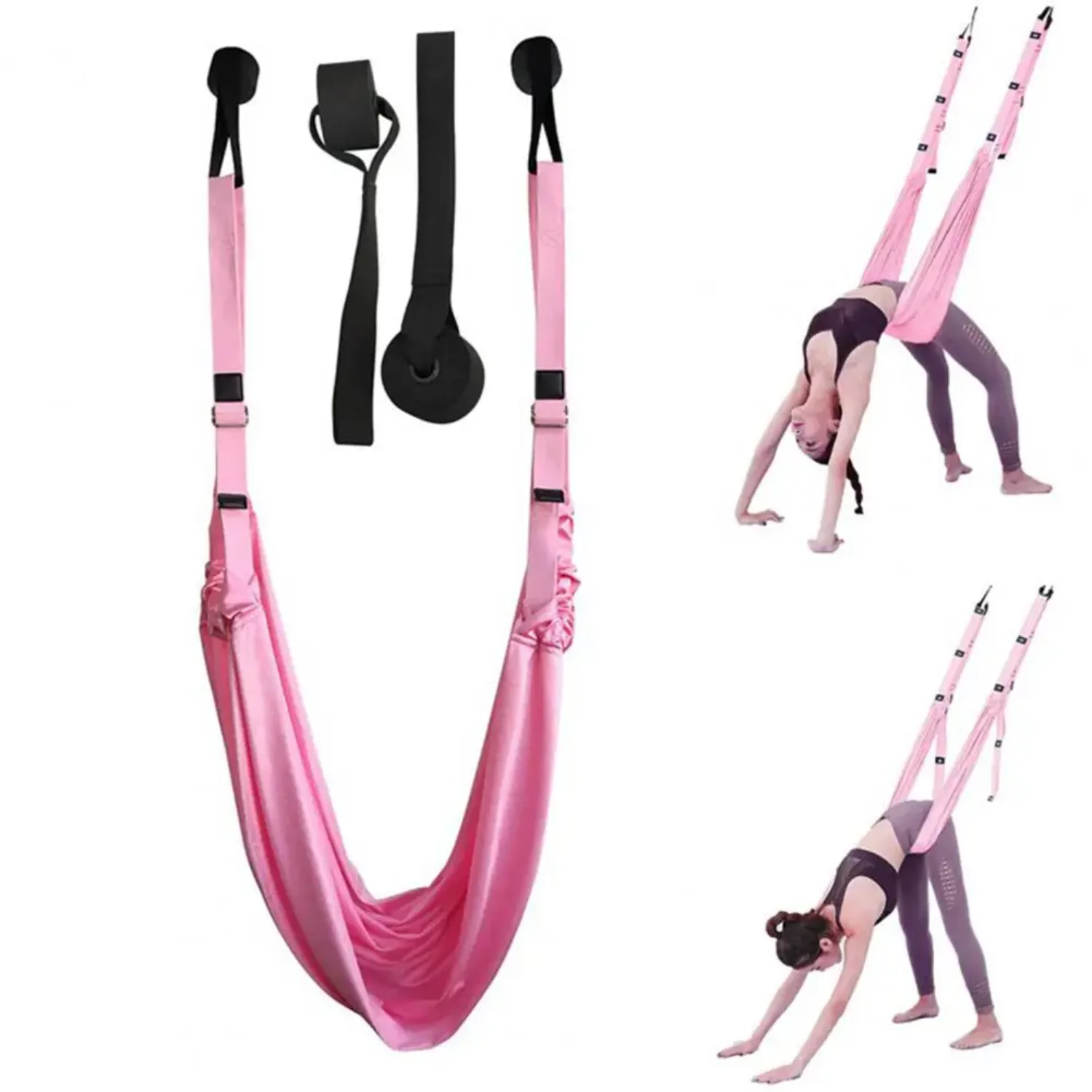 Yoga Stretch Rope Reusable High Elasticity Aerial Swing Rope Beginner Resistance Band Leg Splits Practic Elastic Stretch Band