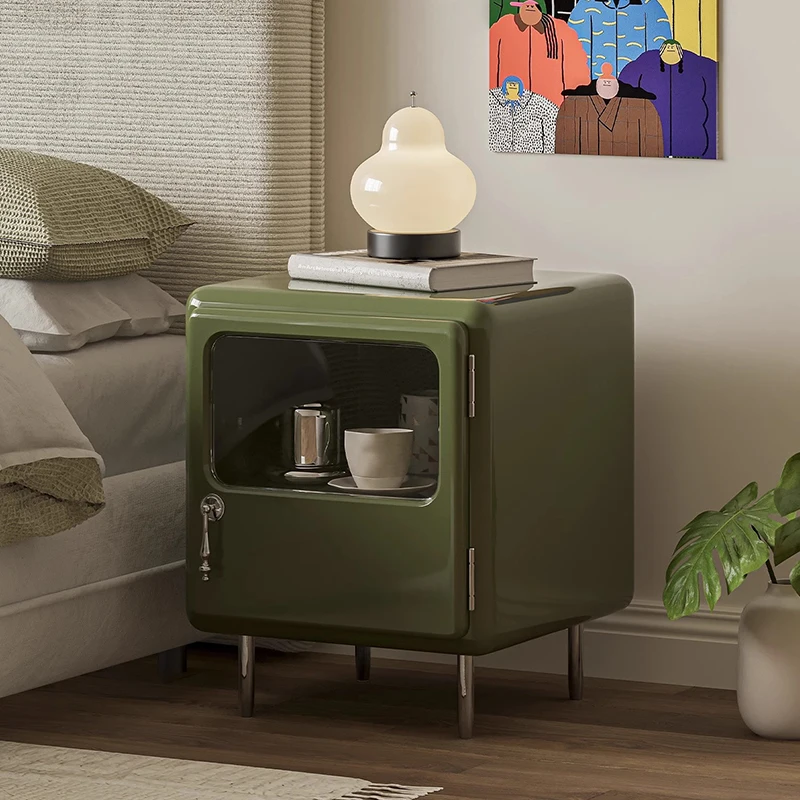 

Modern Design Nightstand Aesthetic Industrial Storage Drawer Night Table Decor Item Mesas De Noches Dormitorio Bedroom Furniture
