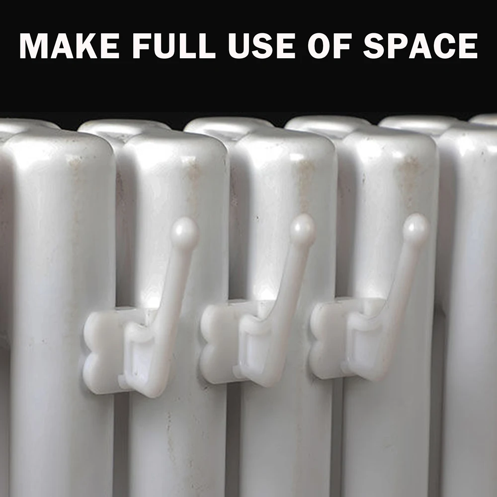 Small Heaters Mounted Towel Rack Non-Slip Heat Sink Mounted Drying Rack Household Space Saving Towel Hooks For Bathroom Kitchen