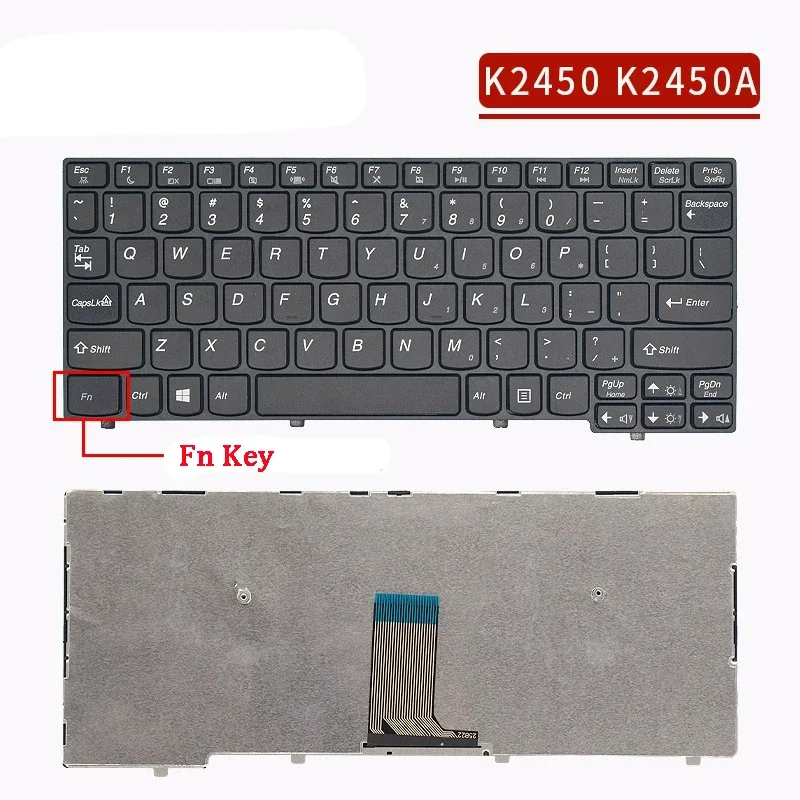 New Laptop rreplacement keyboard compatible for Lenovo k2450 K20-80 K20-70 K20-40 K20-30 K20 k2450a K21-70 K21-80